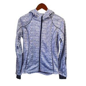 Mondetta Knit Pattern Scuba Zip-up Hoodie Small